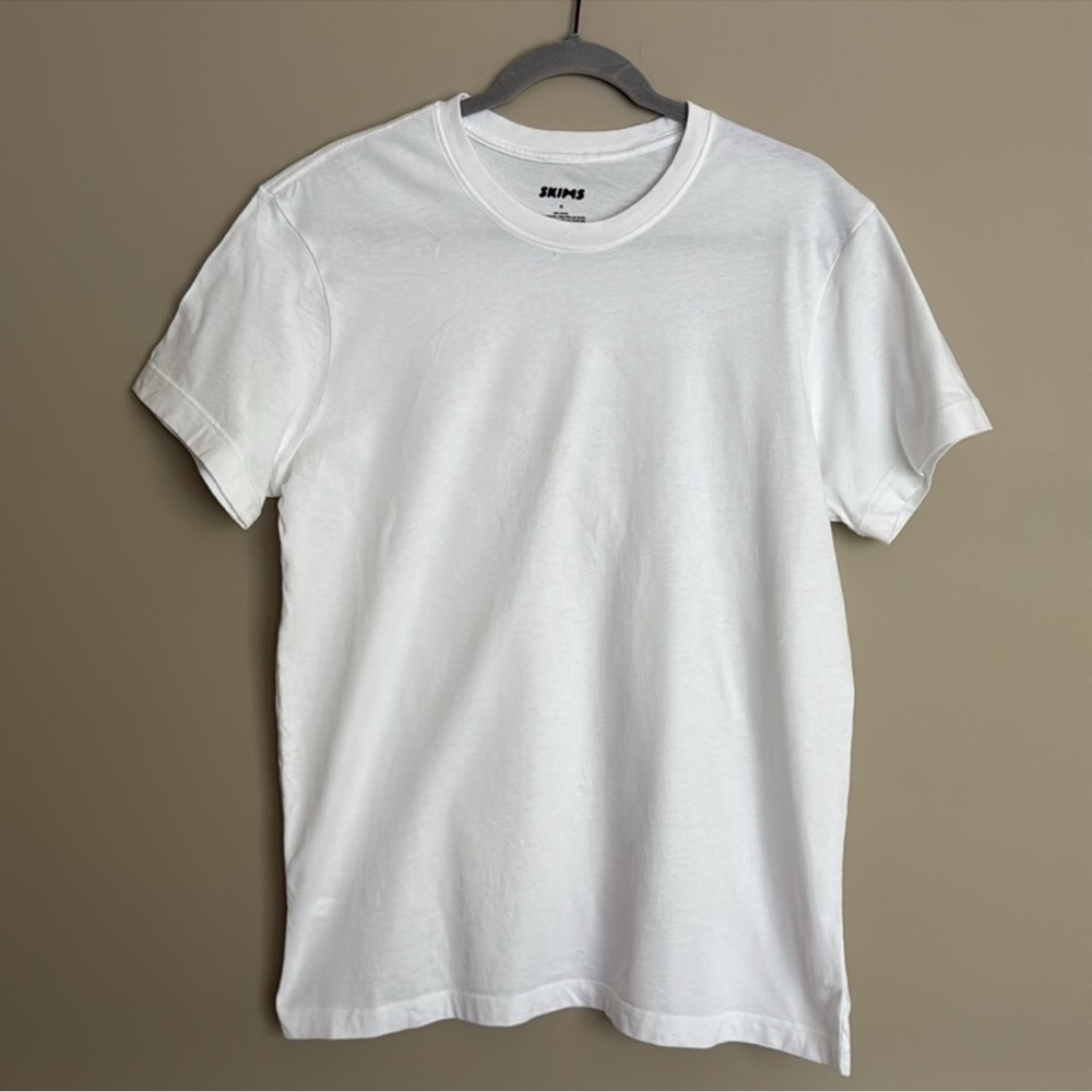 NWT- SKIMS B2 cotton MENS CLASSIC T-SHIRT, chalk, L - Picture 3 of 4